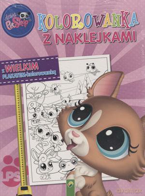 Kolorowanka z naklejkami Littlest Pet Shop [KSIĄŻKA]