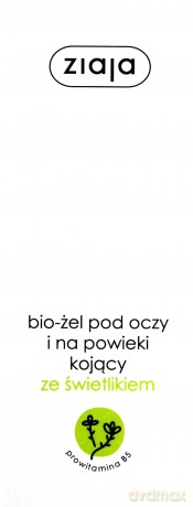 Ziaja Bio-żel Pod Oczy Ze Świetlikiem 15 ml [KOSMETYKI]