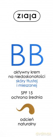 Ziaja Krem BB do Cery Tłustej i Mieszanej odcień Naturalny 50 ml [KOSMETYKI]
