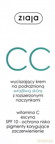 Ziaja Krem CC Wyciszający Na wrażliwą skórę 50ml [KOSMETYKI]