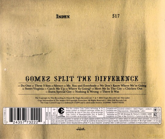 Gomez: Split The Difference [CD]