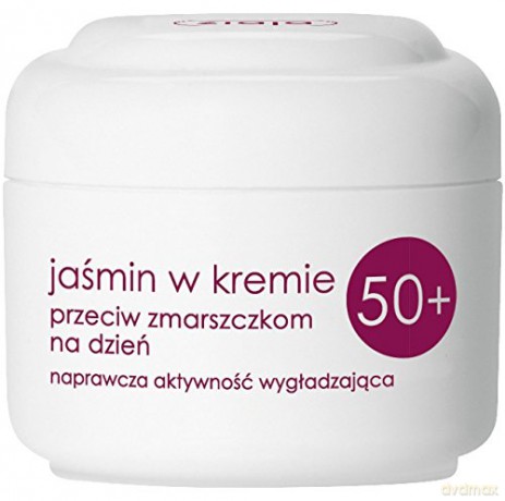 Ziaja Seria Jaśminowa Jaśmin w kremie przeciw zmarszczkom 50+ na dzień [KOSMETYKI]