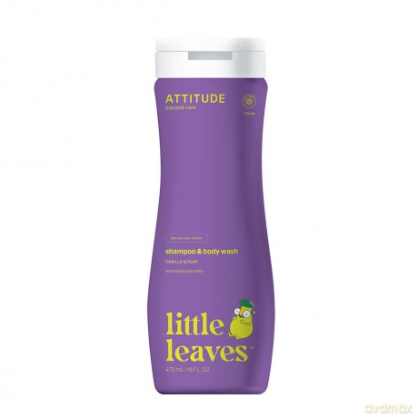 Little Leaves Baby Body Soap and Shampoo Vanilla and Pear 473 ml
