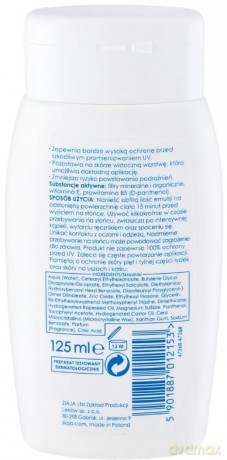 Ziaja Ziajka słoneczna emulsja wodoodporna dla dzieci SPF 50+ [KOSMETYKI]