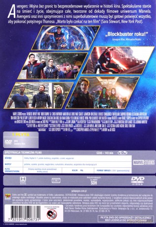 Avengers: Wojna bez granic [DVD]
