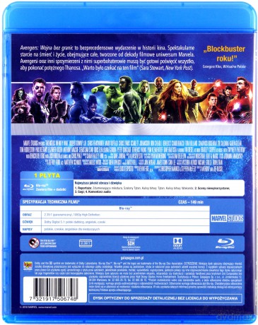 Avengers: Wojna bez granic [Blu-Ray]