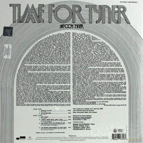 Mccoy Tyner: Time For Tyner [Winyl]