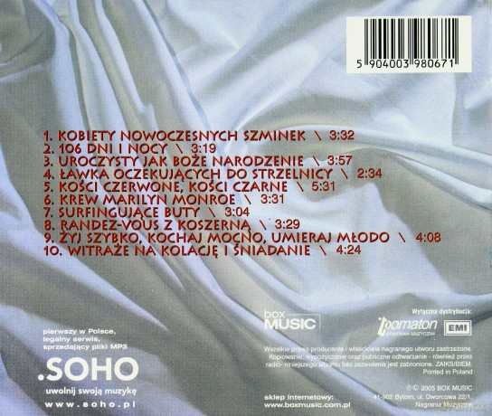 Róże Europy: Krew Marilyn Monroe [CD]
