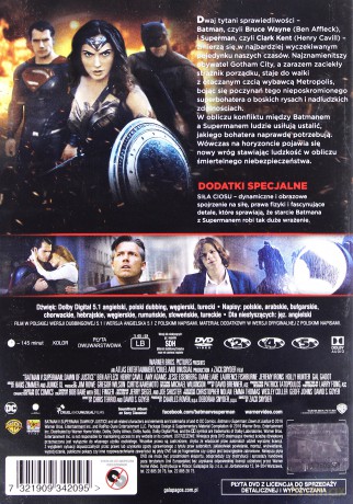 Batman v Superman: Świt sprawiedliwości [DVD]