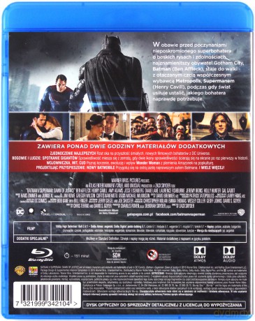 Batman v Superman: Świt sprawiedliwości [Blu-Ray]