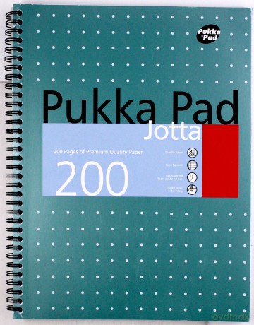 Kołozeszyt A4/200 kartek w kratkę Jotta Metalic