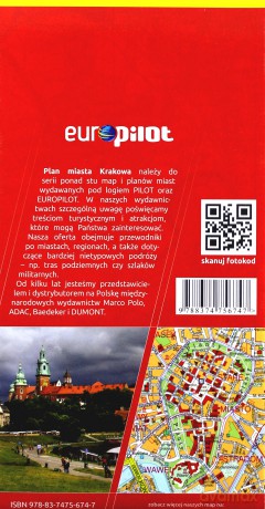 Kraków plan miasta skala 1:22 500 [KSIĄŻKA]