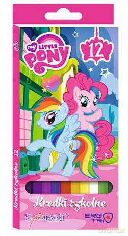 Kredki 12 kolorów 18 cm My Little Pony trójkątne