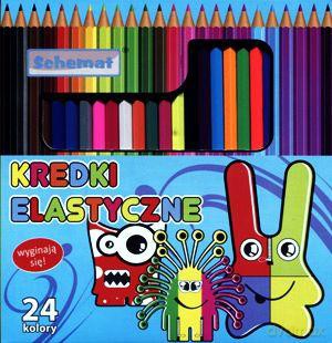 Kredki elastyczne 24 kolory