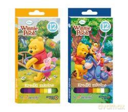 Kredki szkolne 12 kolorów Disney Winnie the Pooh o przekroju trójkątnym
