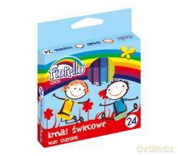 Kredki świecowe 24 kolory Fiorello