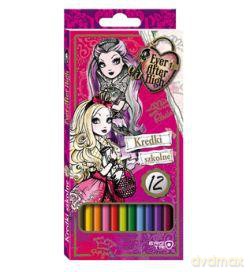 Kredki trójkątne 12 kolorów Ever After High