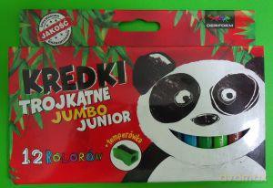 Kredki trójkątne grube 12 kolorów Junior