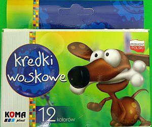 Kredki woskowe 12 kolorów