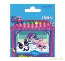 Kredki woskowe 12 kolorów Littlest Pet Shop