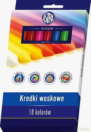 Kredki woskowe 18 kolorów Jumbo Vision