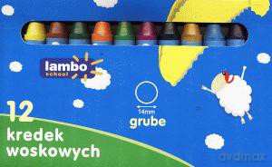 Kredki woskowe grube 12 kolorów