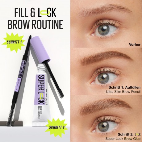 Super Lock Eyebrow Gel (Tinted Brow) 8 g - Shade: Med Brown