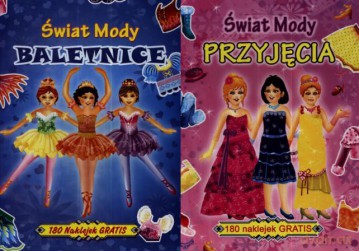 Książeczka z naklejkami. Świat mody. mix wzorów [KSIĄŻKA]