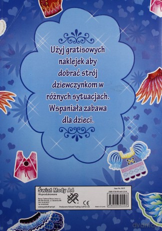 Książeczka z naklejkami. Świat mody. mix wzorów [KSIĄŻKA]