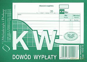 KW Dowód wpłaty