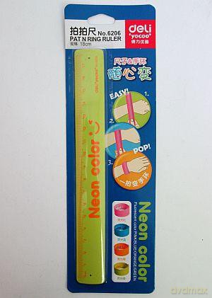 Linijka 6206 sprężynka 18 cm zielona