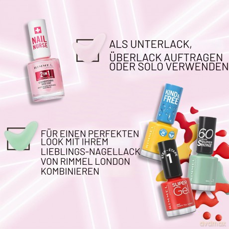 Nail Nurse 2 in 1 Base Coat 12 ml