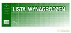 Lista wynagrodzeń 1/2 A3 OP03