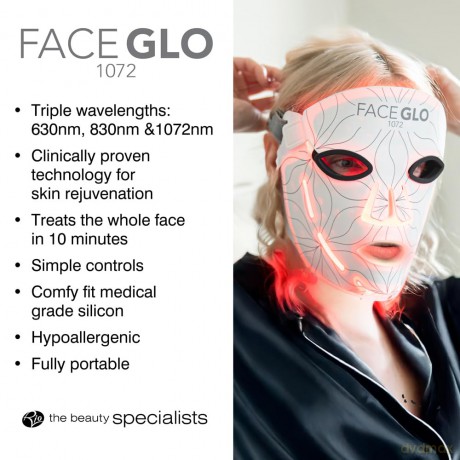LED face mask FaceGLO 1072