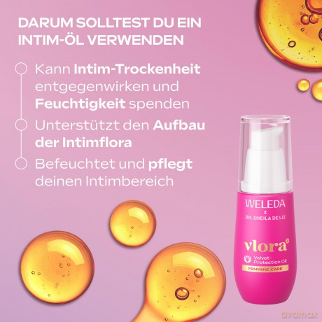 Protective oil care for the intimate area Vlora+ Velvet Protection Oil 30 ml