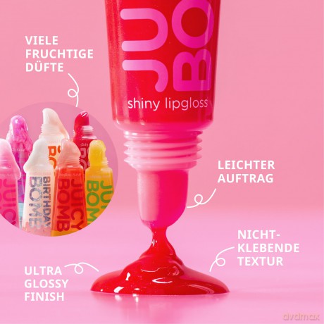 Lip gloss Juicy Bomb (Shiny Lipgloss) 10 ml - Shade: 102 Witty Watermelon