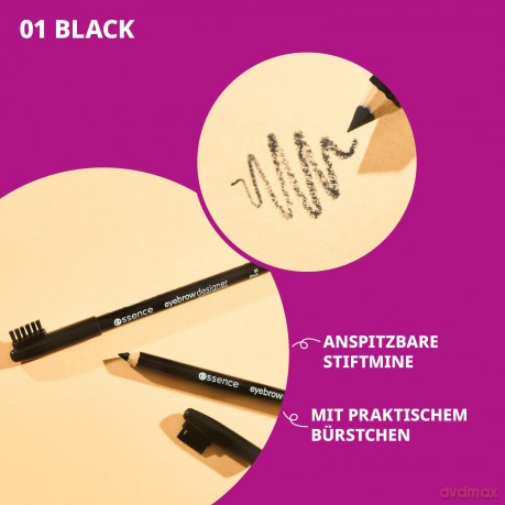Eyebrow Pencil (Eyebrow Designer) 1 g - Shade: 01 Black