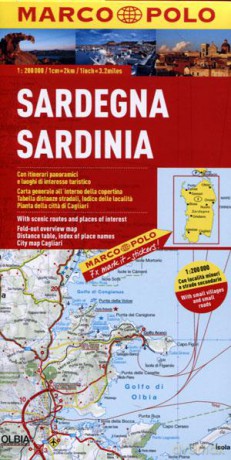Mapa. Sardynia 1:200 000. Marco Polo