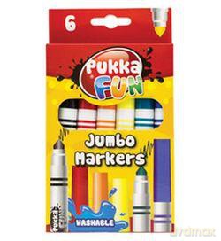 Markery Jumbo 6 kolorów