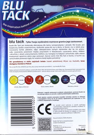 Masa wielokrotnie klejąca Blu Tack Bostik