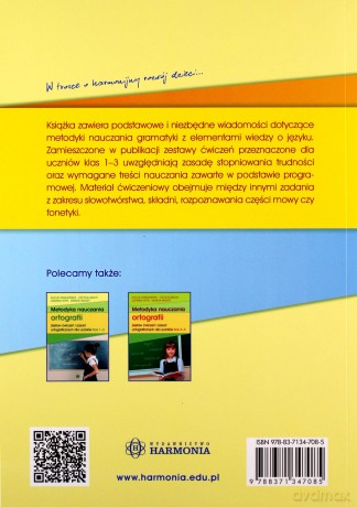 Metodyka nauczania gramatyki z elementami wiedzy o języku. Zestaw ćwiczeń gramatycznych dla uczniów klas 1-3 [KSIĄŻKA]
