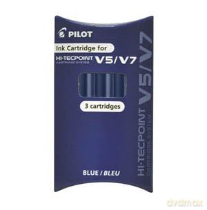 Naboje do cienkopisu V5 Cartridge System niebieskie