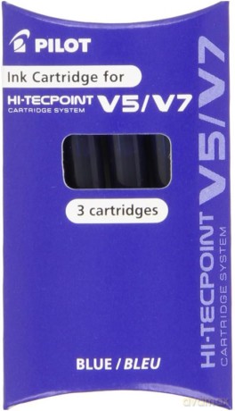 Naboje do cienkopisu V5 Cartridge System niebieskie