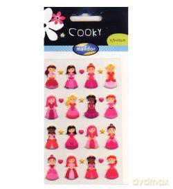 Naklejki 3D Cooky Księżniczki 1