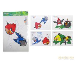 Naklejki dekoracyjne A3 Angry Birds Rio