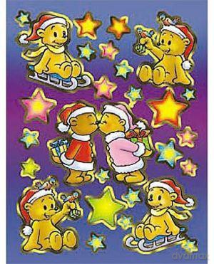 Naklejki Magic Świąteczne Misie 6568