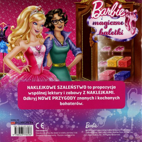 Naklejkowe szaleństwo. Barbie i magiczne baletki [KSIĄŻKA]
