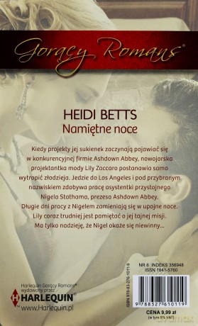 Namiętne noce - Heidi Betts [KSIĄŻKA]