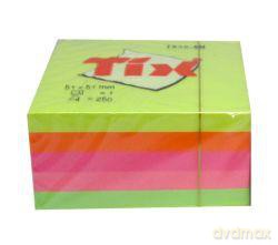 Notes samoprzylepny TIX 51x51 mm neon mix