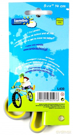Nożyczki szkolne z miękkimi uchwytami 14 cm Lambo School